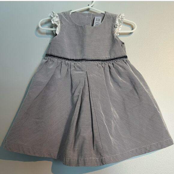 Baby GAP Navy & White Party Dress – Baby Girl 6–12 Months - Picture 1 of 7